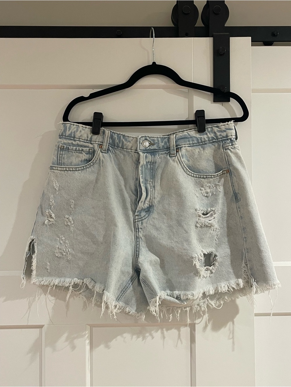wild fable Light Wash Distressed Denim Shorts
